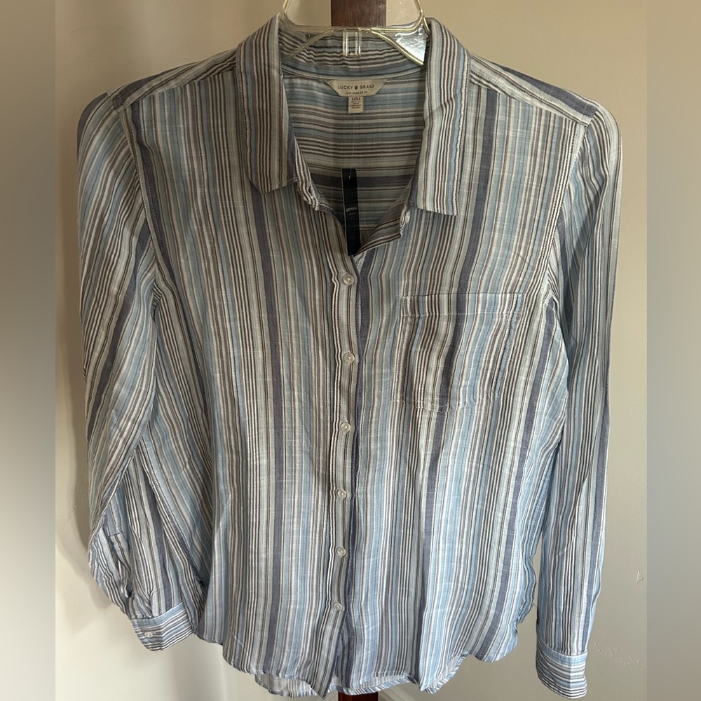 Lucky‎ Brand Women’s Button Down Blouse NWT Size S